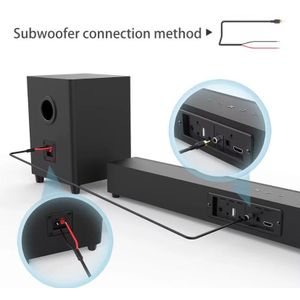 High Powerful Professional Wireless Soundbar Subwoofer 9000w - Black