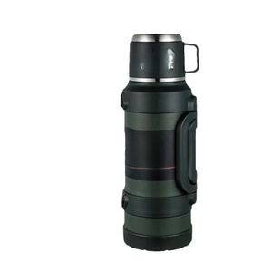 Thermos Vacuum Flask With Double-Wall Stainless Steel - 3 Liters - Black