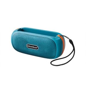 BoomBest LN-1009SUN Portable Wireless Speaker with Phone Holder Stand - TF Card / USB / FM Radio / Wireless Speaker - Loud Bass with Lanyard (Blue)