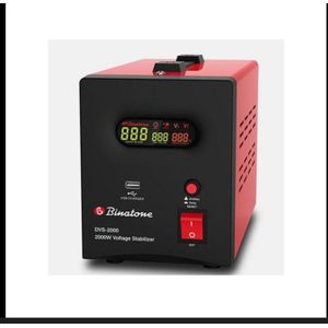 Binatone Super Digital Voltage Stabilizer 2000VA – Automatic Voltage Regulator with Full Protection (AVR 2KVA)