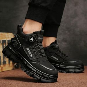 Men’s Tactical Urban High-Top Sneakers/men sneakers /men shoes- Black-size 43 only