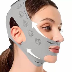 V-Line Face Slimming Chin Strap – Anti Double Chin Lifting Mask Breathable Facial Firming Band for Jawline & Neck