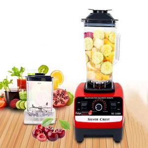 SILVER CREST 2in1 Heavy Duty Commercial Grinder Unbreakable Blender 2.0L - Red/Black