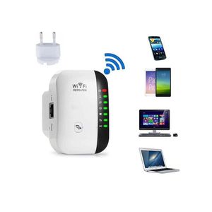 2.4G 300Mbps WiFi Booster Repeater WiFi Range Extender Router (L5.8 x W5.3 x H1.3)cm / (L2.3 x W2.1 x H0.51)inch - EU Plug