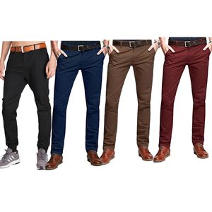 4 - Piece Slim Fit Chino Trousers Set - Multicolour