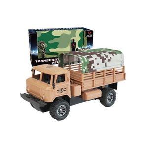  Four-Channel Remote Control Electric Truck Toy For Kids (L25 x W14 x H11.5)cm / (L9.8 x W5.5 x H4.5)inch - Brown