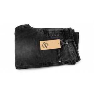 The 1964 Denim Company Men's Slim Fit Washed Black Jeans – Vintage Charcoal Grey Stretch Denim Pants