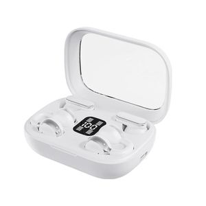2-in-1 Ear Clip & Semi-in-Ear Bluetooth Earbuds, Wireless Headphones with LED Digital Display & Charging Case