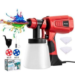 Paint Sprayer Gun 900W With Two Nozzles - Red