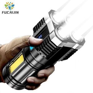 SAISUO 4 Core Super Bright Rechargeable Multifunction Outdoor Flashlight