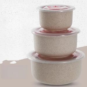 Plastic Storage Bowl - Cream 3Pieces