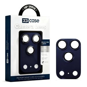 For iPhone 17 Pro Max Armor Full-Coverage Frosted Metal Camera Lens Ring Film(Dark Blue)
