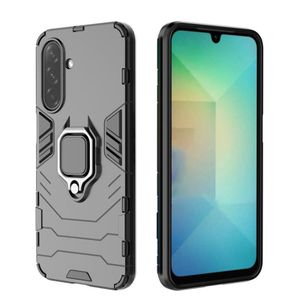 Baseus Shockproof Phone Case, Compatible With Galaxy A17 / A26 5G Phone, With Magnetic Stand Ring (Type 3)- Black 