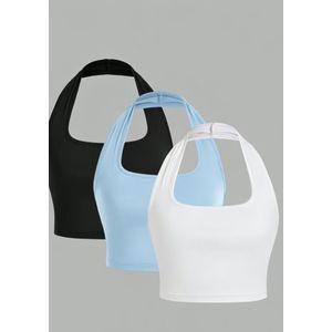 Top (3pc) halter necktop