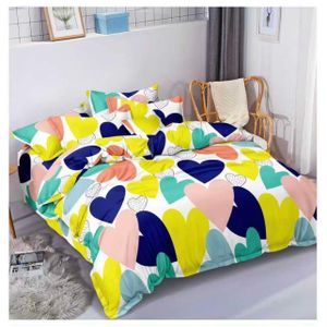 Spice Bedsheets Queensize 4 Pillowcases 1 Bedsheet- Multicolored 