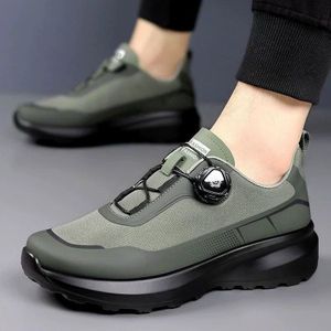 Oem Men's Outdoor Daily Walking Non-Slip Dial Lace Sneaker - Green