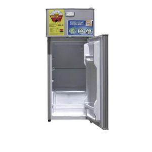 Nasco NASF2-90FL Double Door Table Top Fridge - 65 Liters - Silver