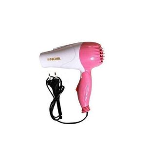 Nova Stronge Wine Foldable Mini Travel Hair Dryer- PINK