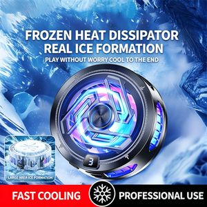 Magnetic semiconductor cooling mobile phone heat sink, rechargeable wireless portable cooler, large area contact cooling, quiet and non-disruptive, cooler for gaming and live streaming, compatible with most Apple and Android models.