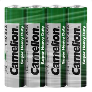 Camelion Super Heavy Duty AAA 4 pack  x 15 (R03P-SP4G)
