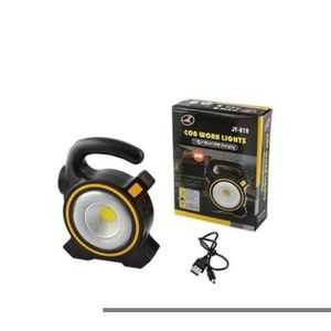 2 -  in - 1 Solar /USB Rechargeable Multifunction Torch Bank - Black 