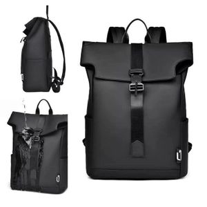 Gukbis Men's Waterproof Roll-Top Backpack for Laptops