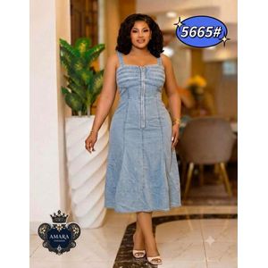 Modern Denim Midi Dress – Perfect for Every Occasion