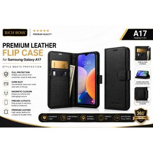 Rich Boss Premium Samsung Galaxy A17 Leather flip Case