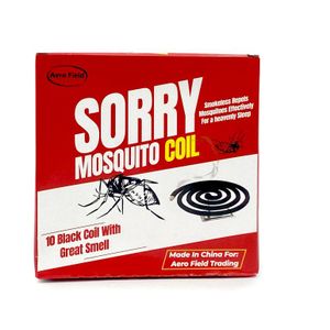 10pcs Sorry Mosquito Coil - 1Pack - Yellow/Red