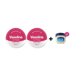 Vaseline Lip Therapy Rosy Lips - 20g (Pack 0f 2) + Free Lip Therapy Original 7g