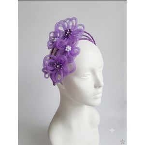 Elegant Violet Fascinator