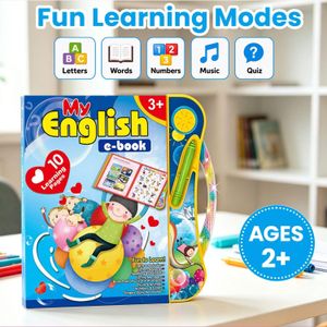 Smart Electronic Learning Interactive Sound Books for Toddlers Alphabet, Numbers, Animals, Music & Fun Games