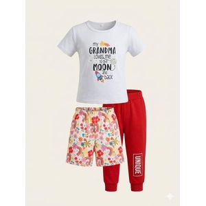 PatPat  3-PCS Gift Outfit Set – Premium Cotton Boy Clothes Bundle – Stylish Designs – Sizes (4years)
