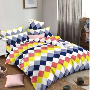 Double Size Bedsheet Set  - 4 Pieces - Multicolor