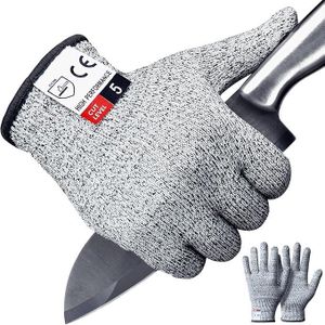 2PCS Cut Resistant Gloves, Level 5 Protective Gloves for Kitchen & Workshop