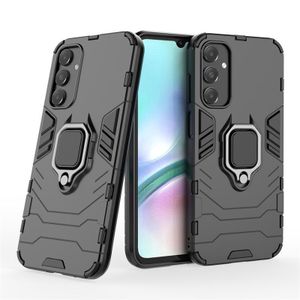 Baseus Shockproof Phone Case, Compatible With Galaxy A15 Phone, With Magnetic Stand Ring (Type 3)- Black 