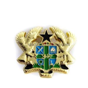 AD Ghana Coat Arm Lapel Pin - Multicolour