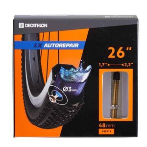 Decathlon 26X1.7-2.2 Self-sealng Bike Inner Tube - Presta