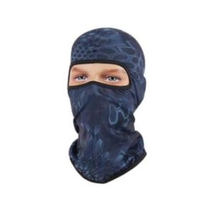 Full Face Cover Motorcycle Protecting Face Cycling Headwear - Black/Blue