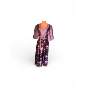 Purple multicolored long dress