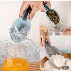 A & Shine 3pcs Multifunctional Scooper Shovel for Ice Cube Scooping- White