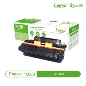 i-AICON Compatible Black Laser Toner Cartridge for HP 81A (CF281A) Printers