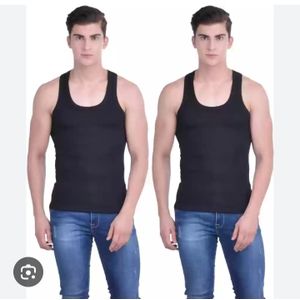 AD GALAXY Men's Oxford Singlet - Black 