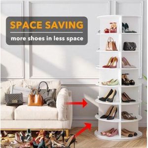 Rotating shoe rack 