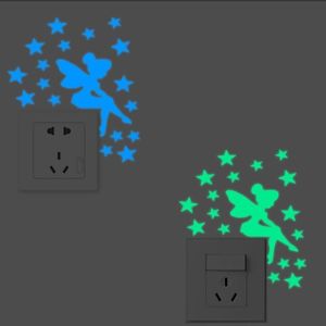 2pcs Glow-in-the-dark switch decorative wall sticker