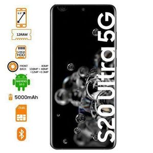 Samsung Galaxy S20 Ultra - 6.9" Screen - 128GB HDD - 12GB RAM - 108MP/40MP - 5000mAh - Black