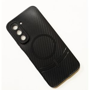Infinix HOT 70 leather style Back Cover Case Color - Black 