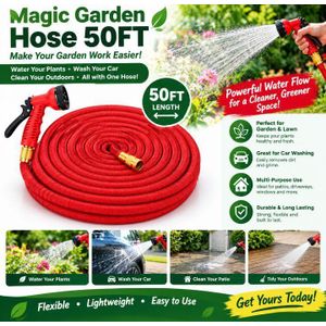 AD Magic Garden Hose 50FT Spray - Multicolour