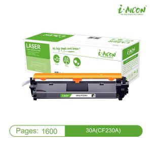 i-AICON Compatible Black Laser Toner Cartridge for HP 30A (CF230A) Printers - 1600 pages