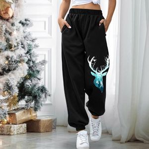 Women Sweatpants Harajuku Cartoon Printed Trousers Jogger 2021